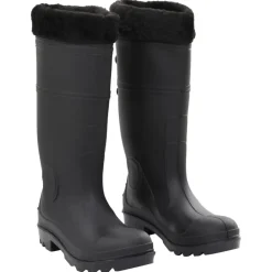 Regenlaarzen met verwijderbare sokken maat 38 PVC zwart>vidaXL Outlet