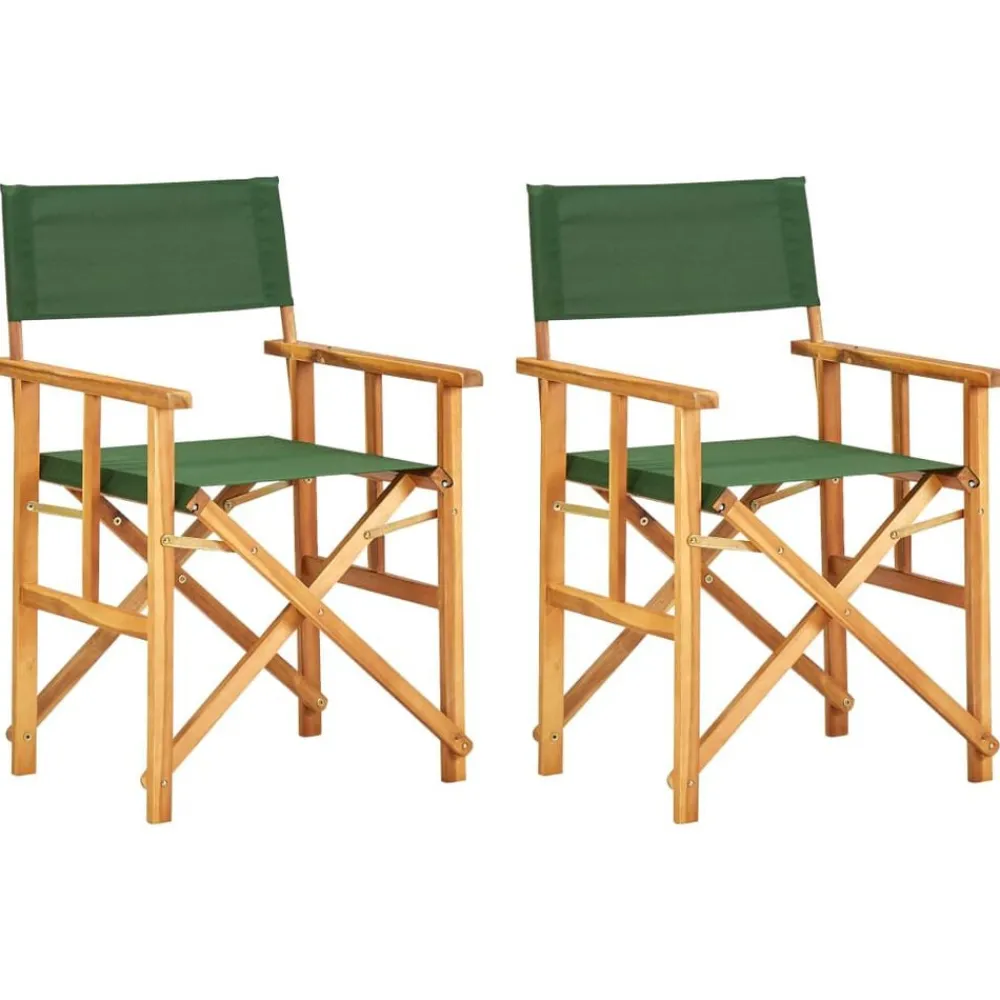 Regisseursstoelen 2 st massief acaciahout>vidaXL Discount