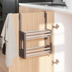 Rek voor onder de gootsteen 34x12x26 cm aluminium>vidaXL Best