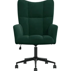 Relaxstoel fluweel donkergoen><noscript><img width=