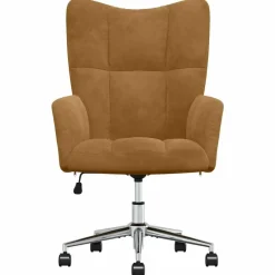 Stoelen*vidaXL Relaxstoel fluweel Bruin