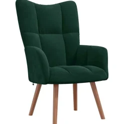 Stoelen*vidaXL Relaxstoel fluweel donkergoen Donkergroen