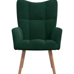 Stoelen*vidaXL Relaxstoel fluweel donkergoen Donkergroen