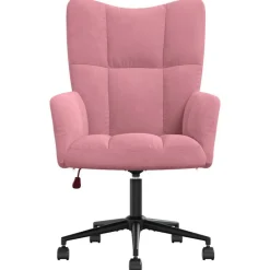 Stoelen*vidaXL Relaxstoel fluweel Roze