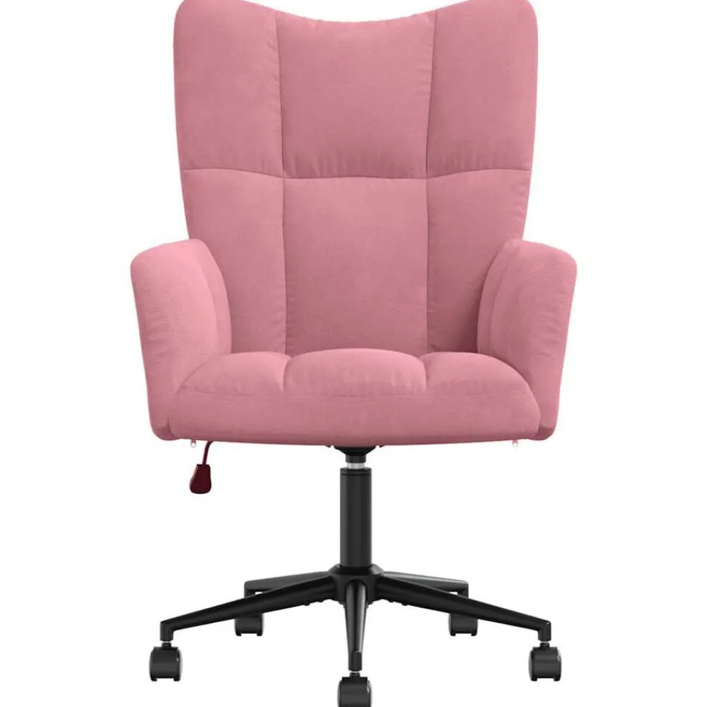 Stoelen*vidaXL Relaxstoel fluweel Roze