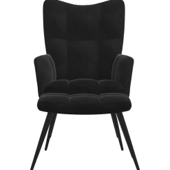 Relaxstoel met kruk fluweel><noscript><img width=