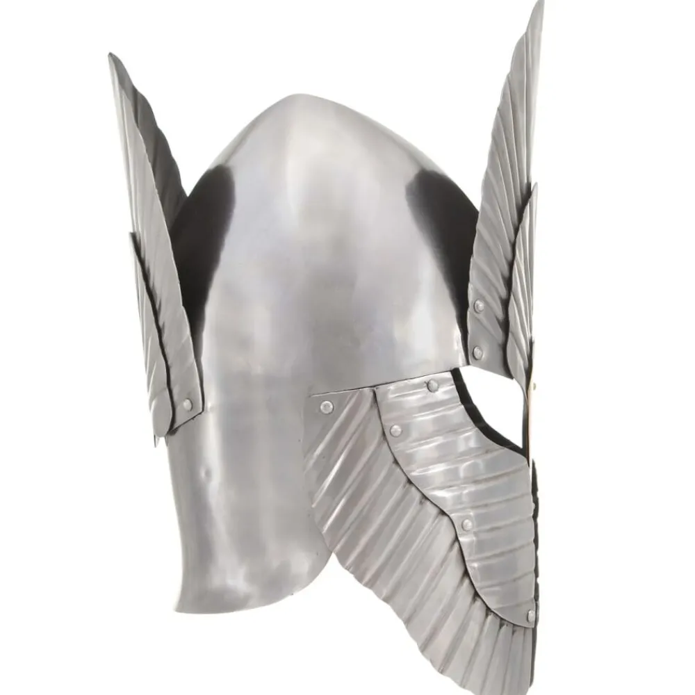 Kunst & Entertainment*vidaXL Ridderhelm middeleeuws replica LARP staal zilverkleurig