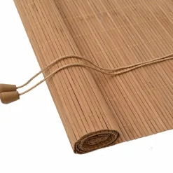 Woon- & Tuinaccessoires*vidaXL Rolgordijn met gordijnen 60 x 160 cm Bamboe Bruin