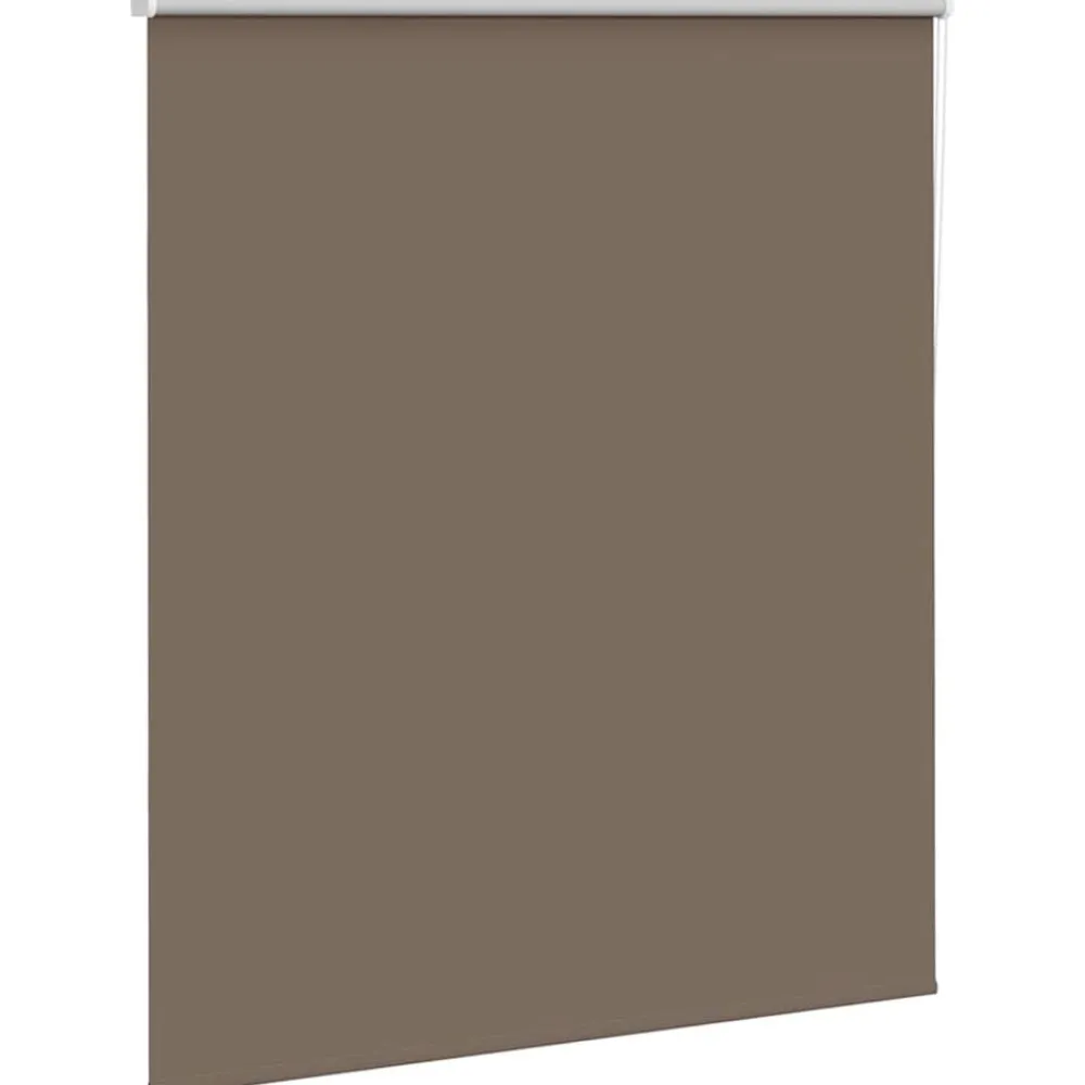 Rolgordijn verduisterend koffie 130x130 cm stofbreedte 126,6 cm>vidaXL