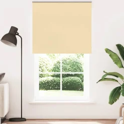 Woon- & Tuinaccessoires*vidaXL Rolgordijn verduisterend 135x210 cm stofbreedte 131,6 cm Beige