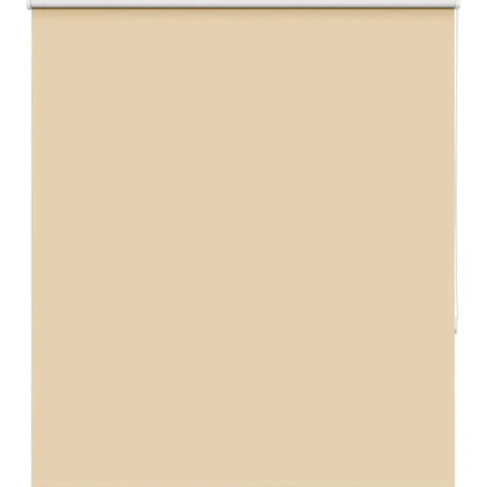 Woon- & Tuinaccessoires*vidaXL Rolgordijn verduisterend 140x130 cm stofbreedte 136,6 cm Beige