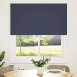 Woon- & Tuinaccessoires*vidaXL Rolgordijn verduisterend 120x130 cm stofbreedte 116,6 cm blauw Zeeblauw