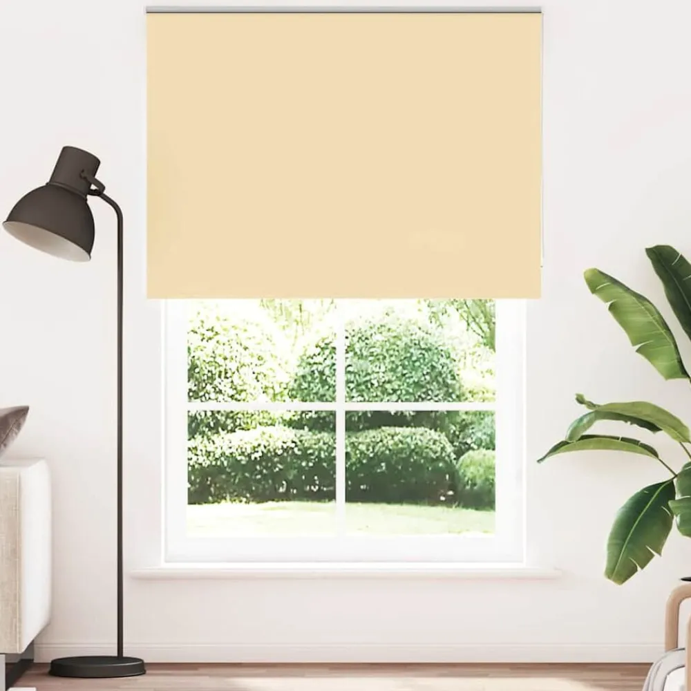 Woon- & Tuinaccessoires*vidaXL Rolgordijn verduisterend 150x230 cm stofbreedte 146,6 cm Beige