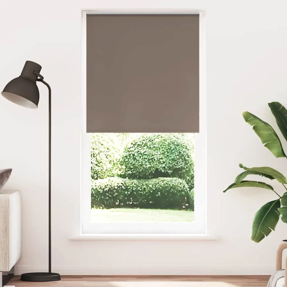 Woon- & Tuinaccessoires*vidaXL Rolgordijn verduisterend koffie 110x230 cm stofbreedte 105,7 cm Koffiebruin