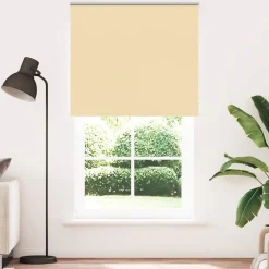 Woon- & Tuinaccessoires*vidaXL Rolgordijn verduisterend 125x230 cm stofbreedte 121,6 cm Beige