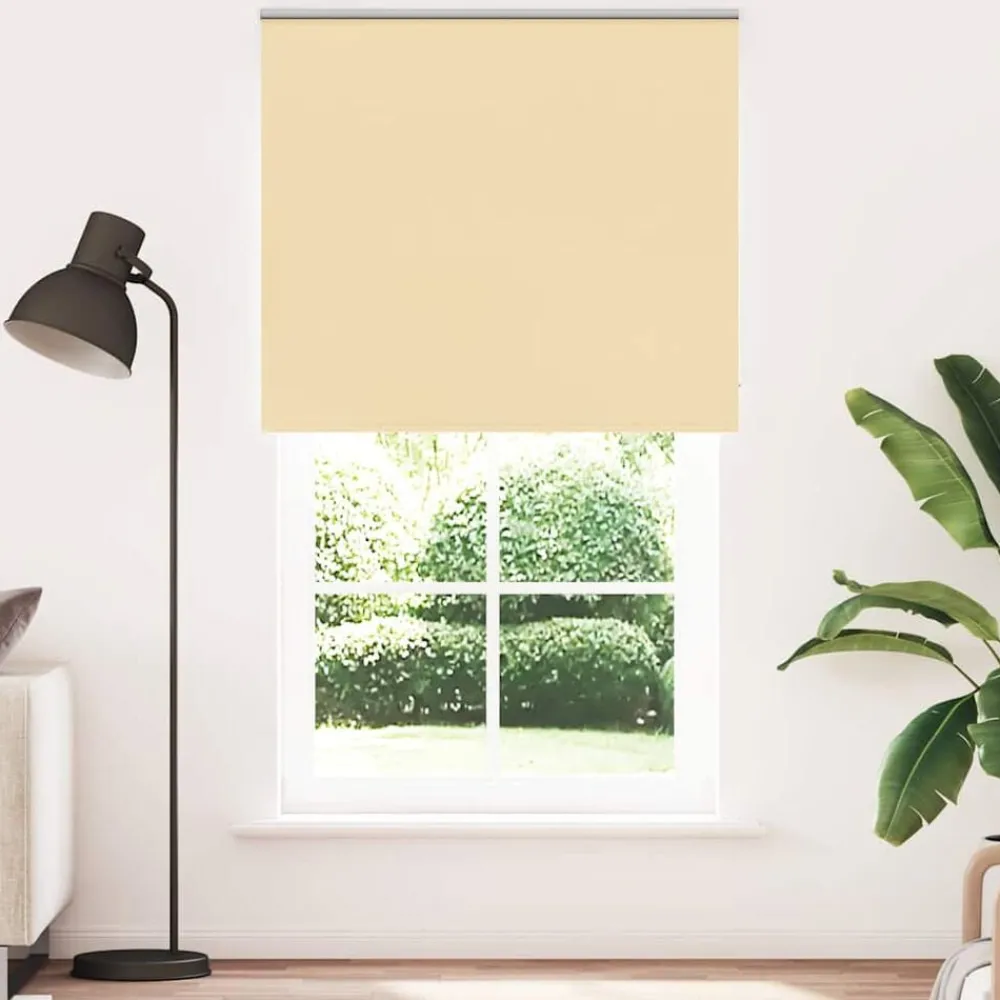 Woon- & Tuinaccessoires*vidaXL Rolgordijn verduisterend 125x230 cm stofbreedte 121,6 cm Beige