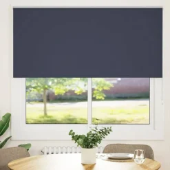 Woon- & Tuinaccessoires*vidaXL Rolgordijn verduisterend 155x150 cm stofbreedte 151,6 cm blauw Zeeblauw