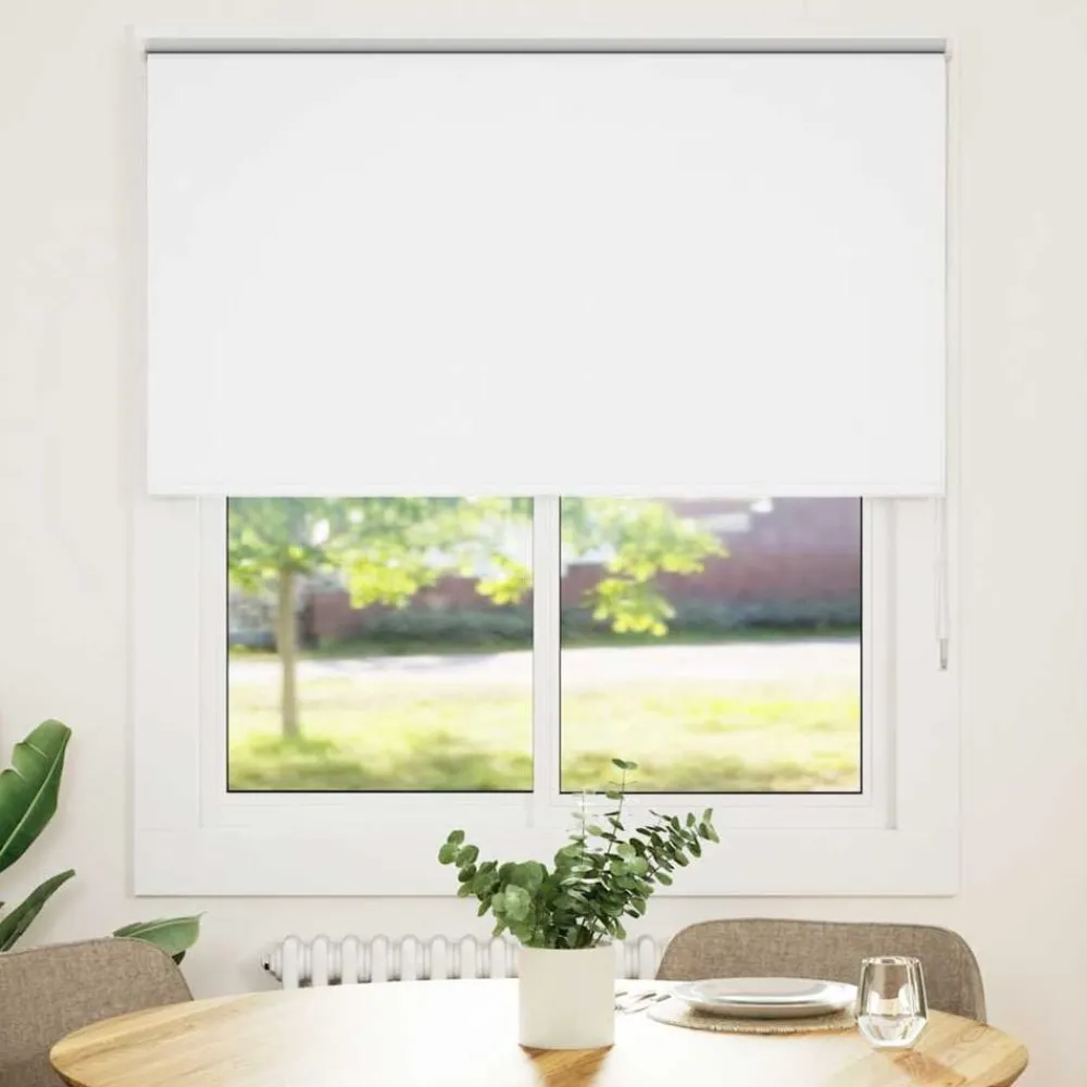 Woon- & Tuinaccessoires*vidaXL Rolgordijn verduisterend 140x150 cm stofbreedte 136,6 cm Wit