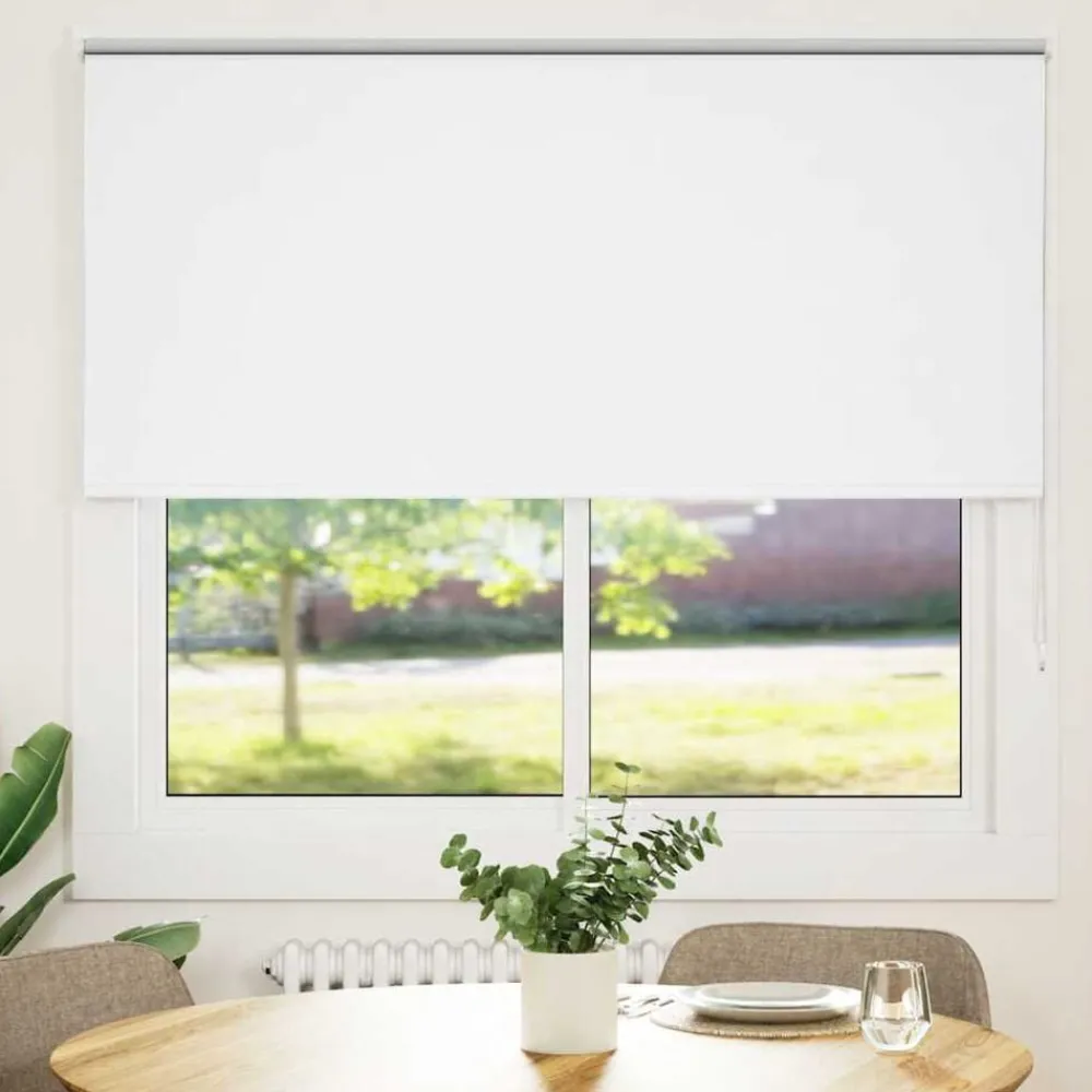 Woon- & Tuinaccessoires*vidaXL Rolgordijn verduisterend 160x175 cm stofbreedte 156,6 cm Wit