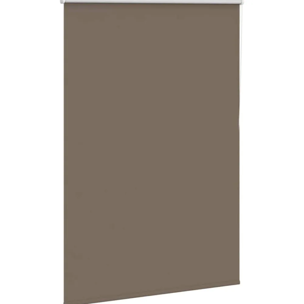 Woon- & Tuinaccessoires*vidaXL Rolgordijn verduisterend koffie 115x130 cm stofbreedte 110,7 cm Koffiebruin