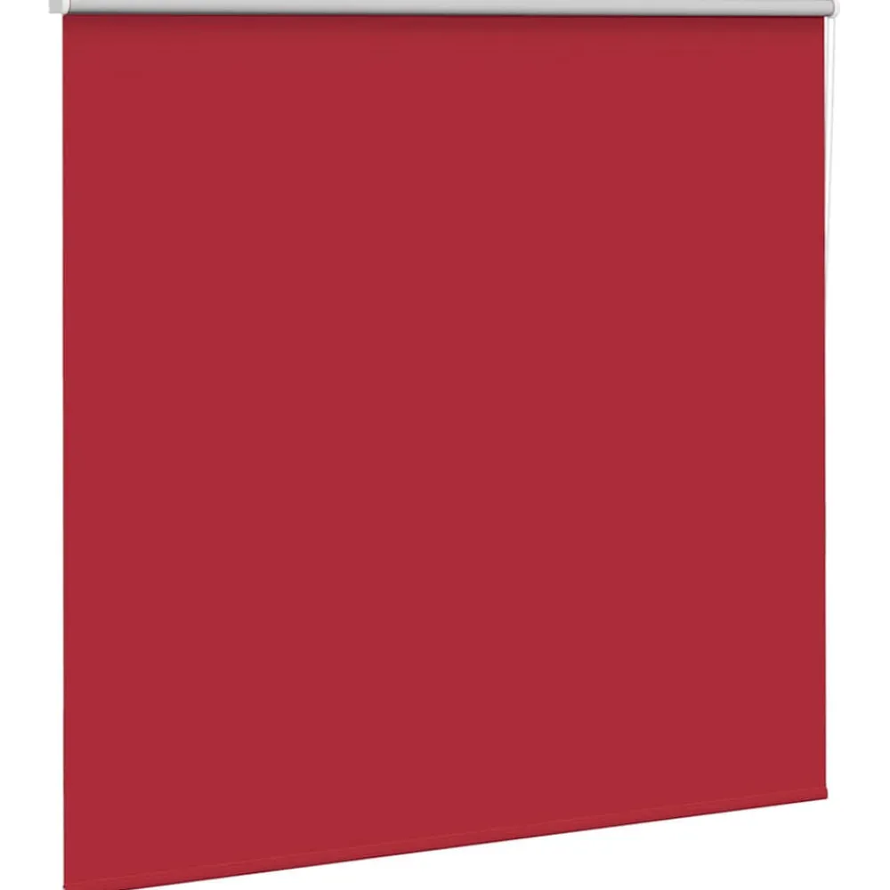 Woon- & Tuinaccessoires*vidaXL Rolgordijn verduisterend 150x150 cm stofbreedte 146,6 cm grijs Rood
