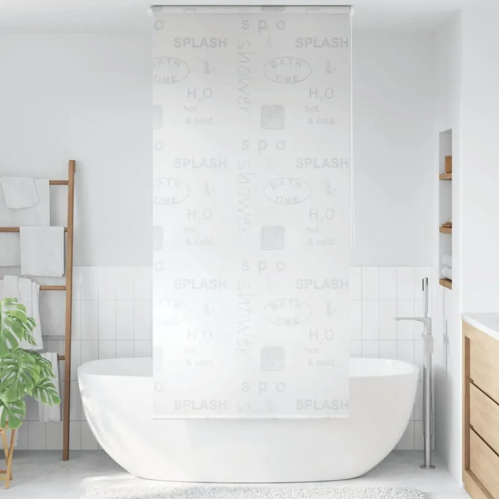 Badkameraccessoires*vidaXL Rolgordijn voor douche 80x240 cm splash
