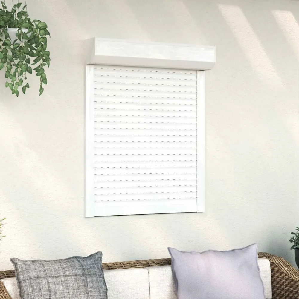 Bouwmaterialen*vidaXL Roljaloezie 70 x 100 cm Aluminium en Polyurethaan Wit