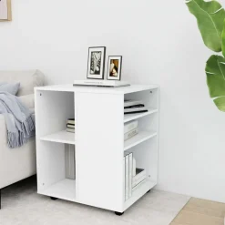 Kasten & Opbergmeubelen*vidaXL Rolkast 60x53x72 cm bewerkt hout Wit