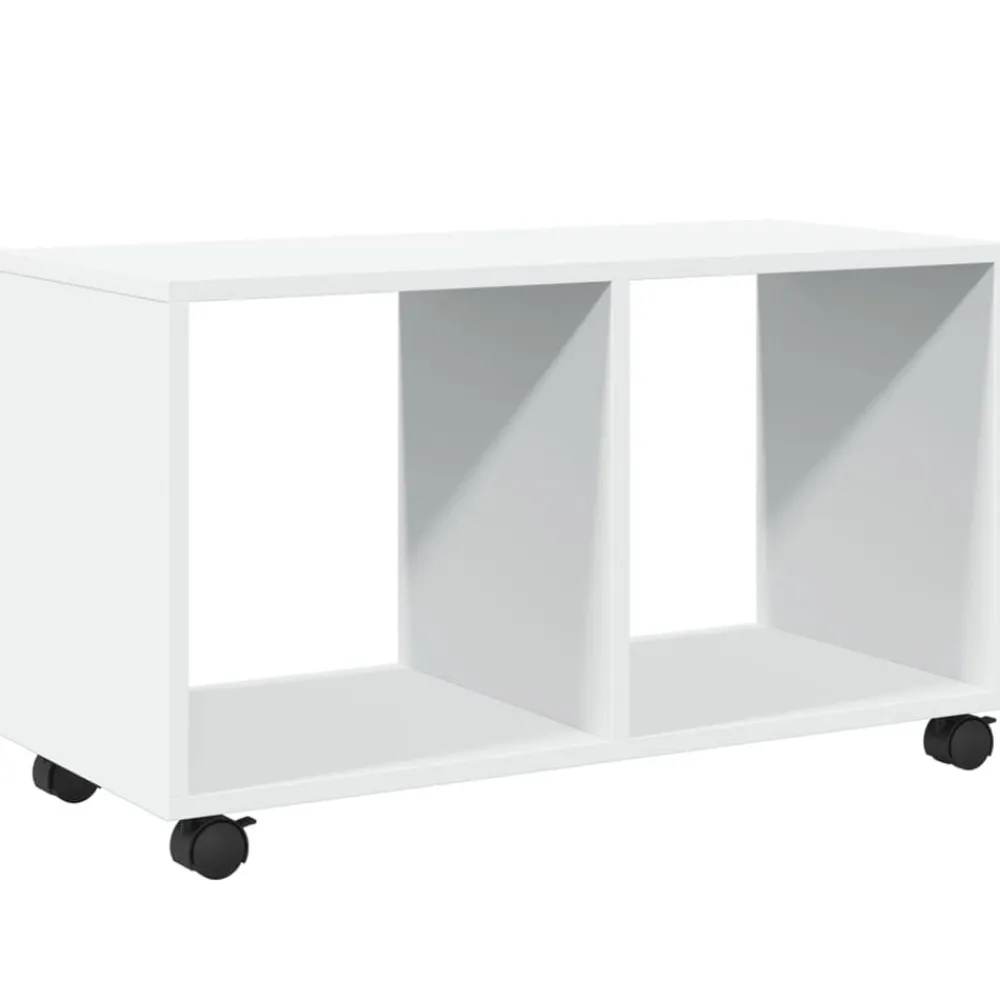 Tafels*vidaXL Rolkast 72x33x42,5 cm bewerkt hout Wit