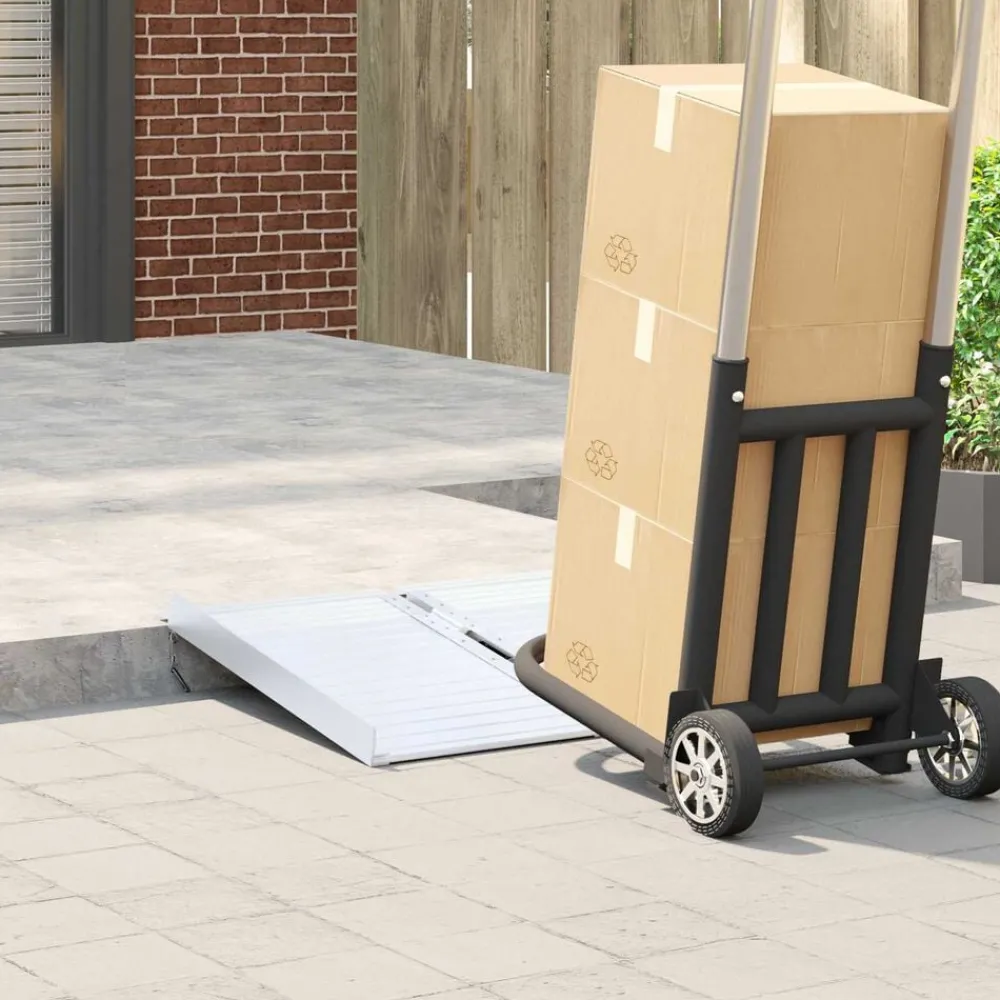 Rolstoelhelling 270 kg Zilver 62 x 73 x 5 cm Aluminium>vidaXL Sale