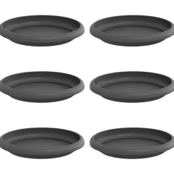 Ronde Bloemenschalen 6 pcs Ø 15,5 x 2 cm Kunststof>vidaXL Online