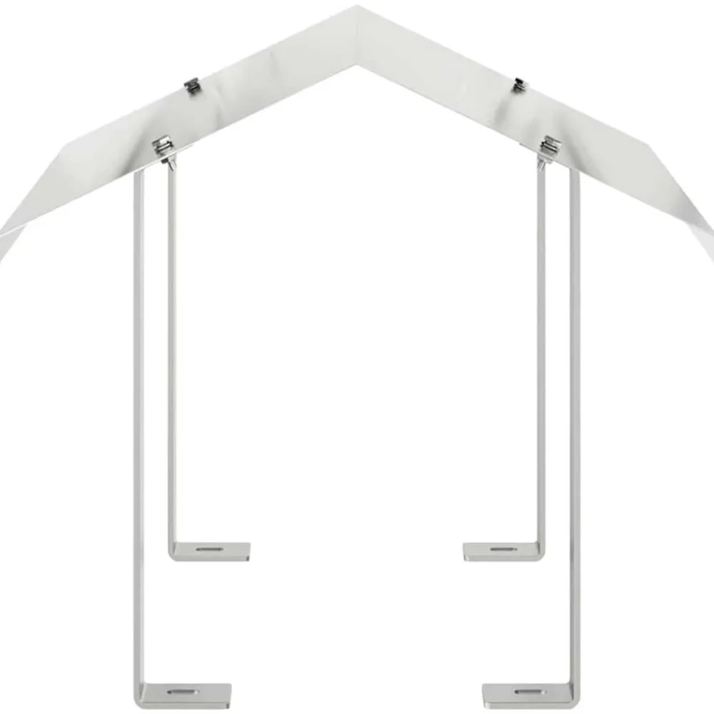 Houtkachel- & Haardaccessoires*vidaXL Rookkap Zilver 40 x 40 x 37,5 cm Roestvrij staal