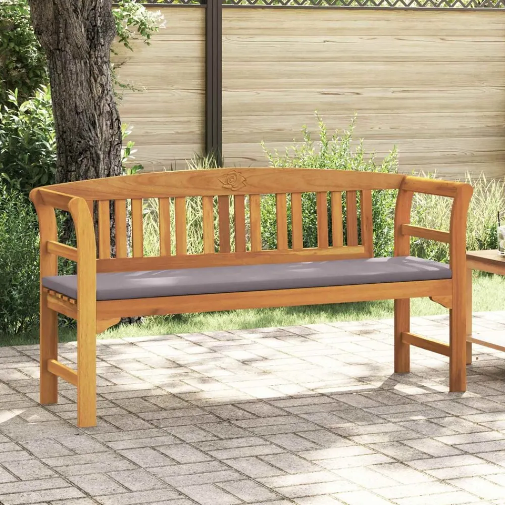 Rozenbank Natuurlijk 157 x 46 x 82,5 cm Massief Acaciahout>vidaXL New