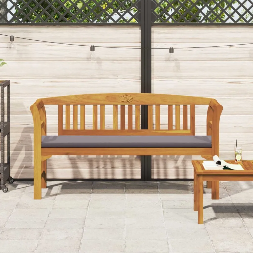 Rozenbank Natuurlijk 157 x 46 x 82,5 cm Massief Acaciahout>vidaXL New