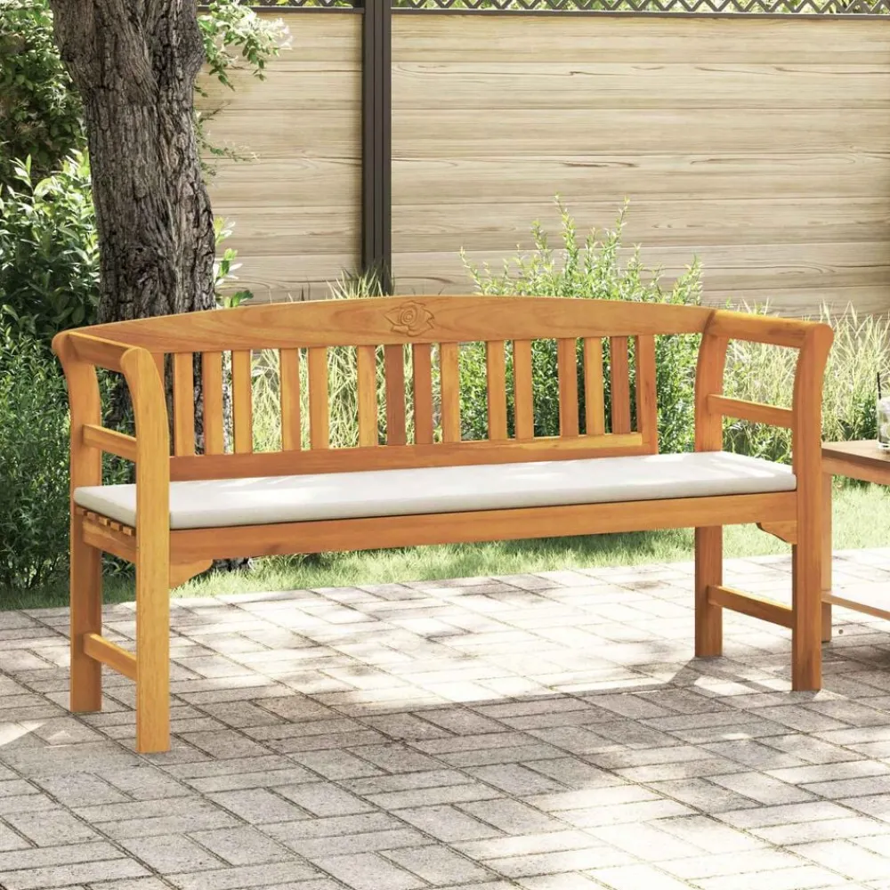 Rozenbank Natuurlijk 157 x 46 x 82,5 cm Massief Acaciahout>vidaXL Online