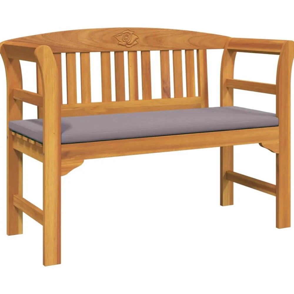 Rozenbank Natuurlijk 114 x 46 x 82,5 cm Massief Acaciahout>vidaXL New