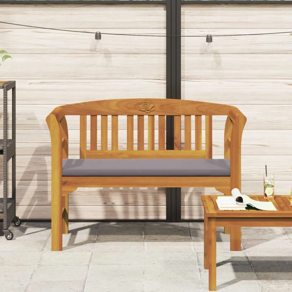 Rozenbank Natuurlijk 114 x 46 x 82,5 cm Massief Acaciahout>vidaXL New