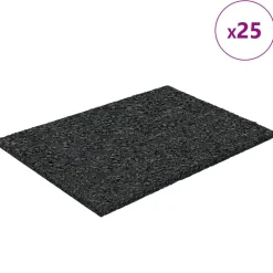 Kantoorartikelen*vidaXL Rubber granulaat patio pad Zwart 6 x 9 x 0,3 cm Rubber