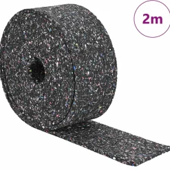 Kantoorartikelen*vidaXL Rubbergranulaatrol Zwart 200 x 5 x 0,3 cm Rubber