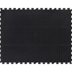 Fitness*vidaXL Rubbertegel 12 mm 90x120 cm zwart