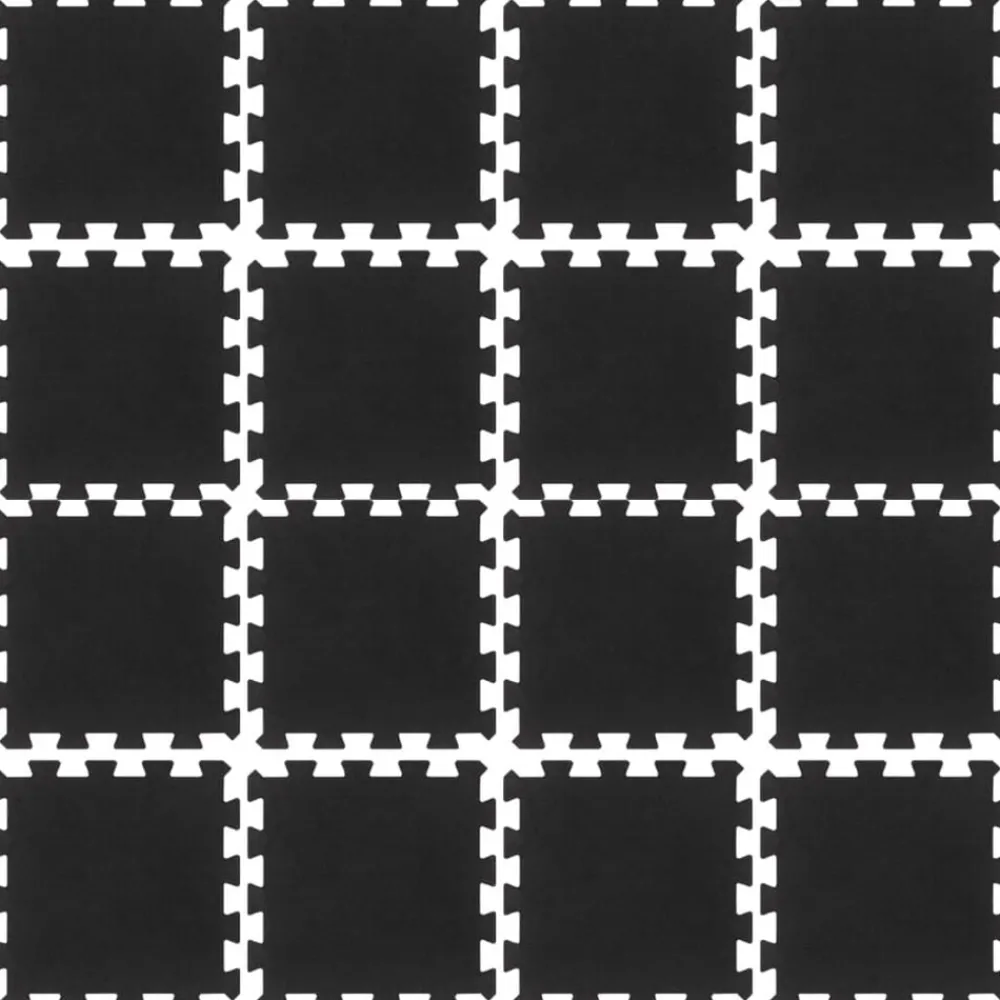 Rubbertegels 16 st 16 mm 30x30 cm zwart>vidaXL Sale