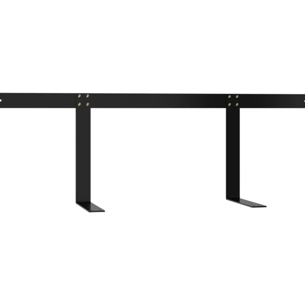 Accessoires Voor Tuinmeubelen*vidaXL Rugleuning voor palletbank 110 cm ijzer Zwart