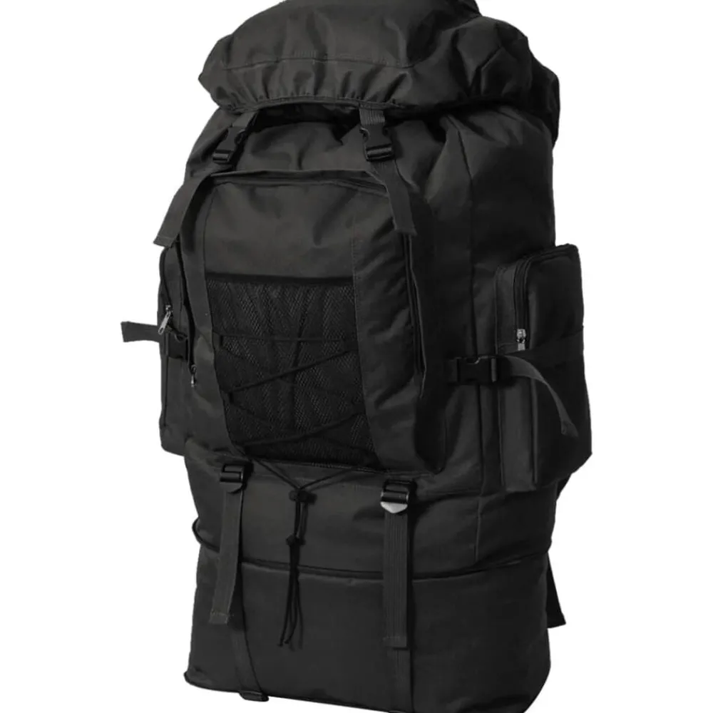 Bagage & Tassen*vidaXL Rugzak legerstijl XXL 100 L Zwart