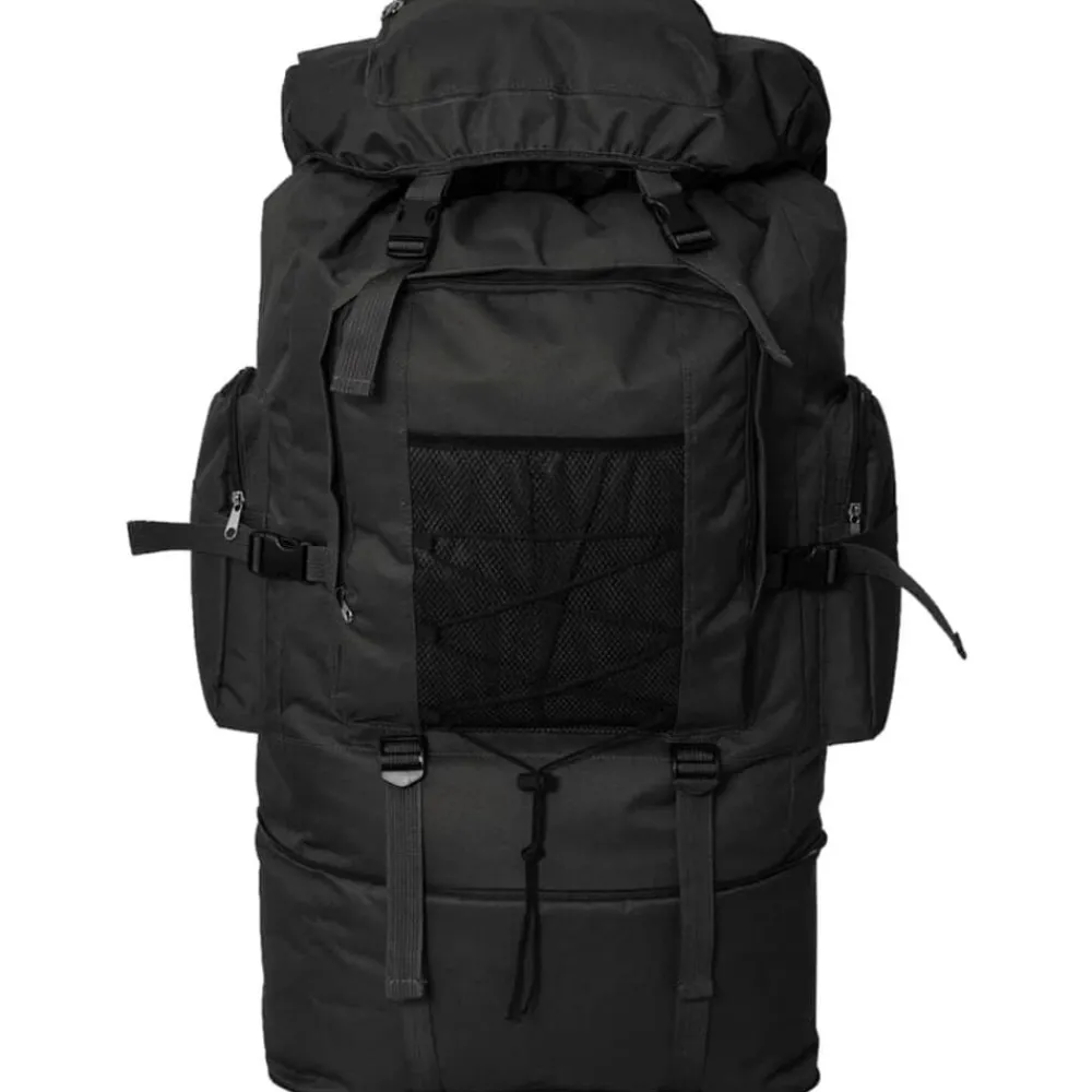 Bagage & Tassen*vidaXL Rugzak legerstijl XXL 100 L Zwart