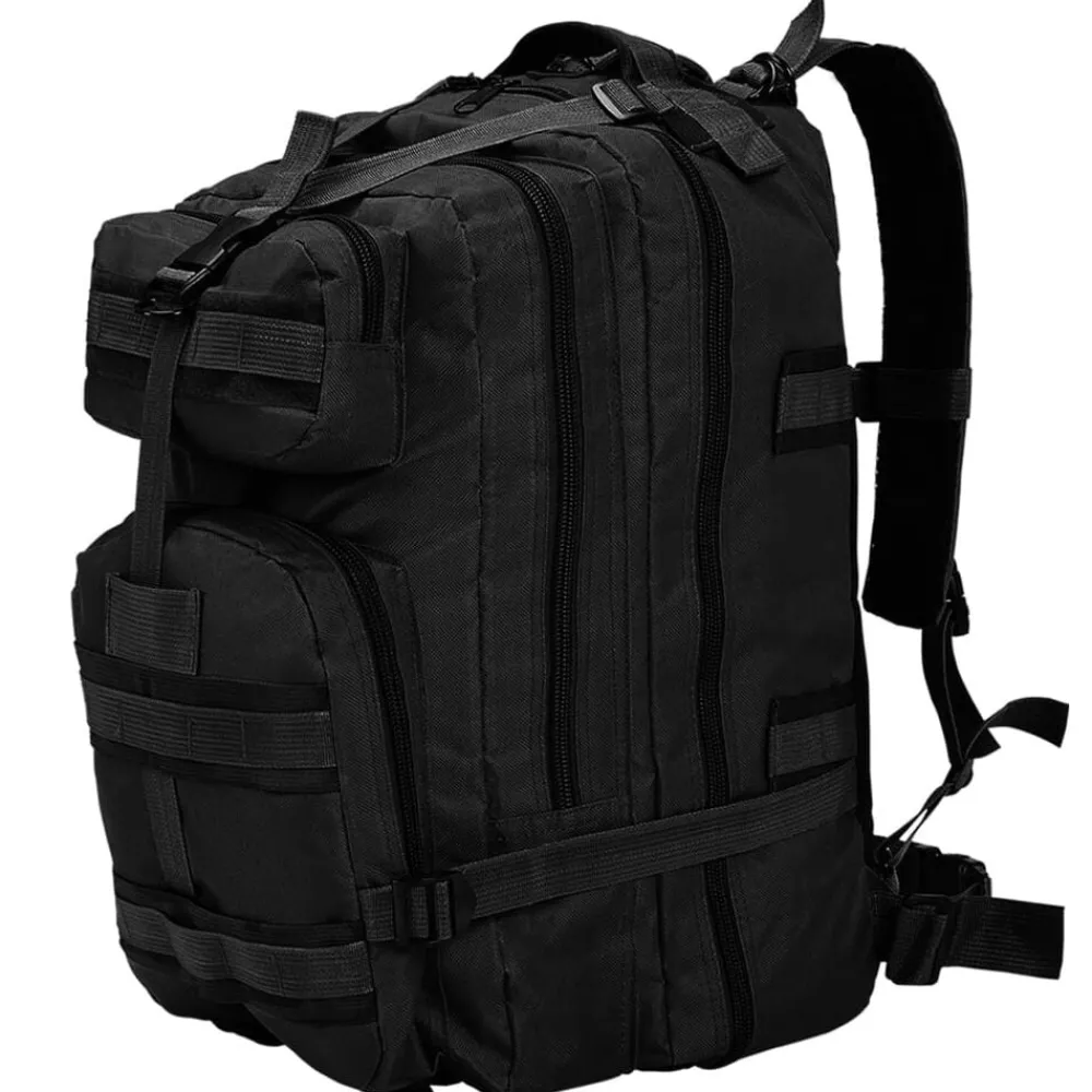 Bagage & Tassen*vidaXL Rugzak legerstijl 50 L Zwart