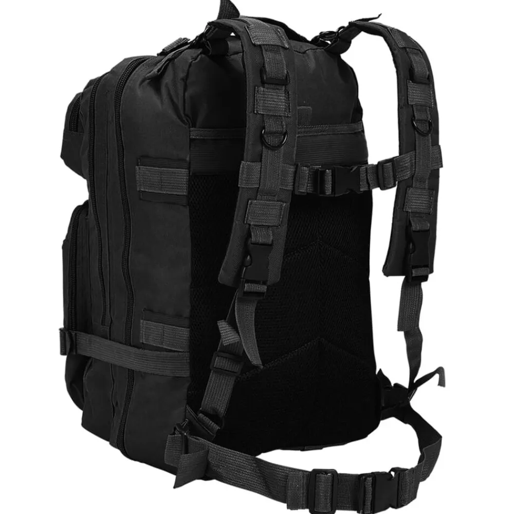 Bagage & Tassen*vidaXL Rugzak legerstijl 50 L Zwart