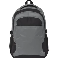 Bagage & Tassen*vidaXL Rugzak voor school 40 L zwart en Grijs