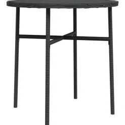 Tuinmeubelen*vidaXL Salontafel 45 cm poly rattan Zwart
