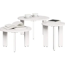 Salontafel 3 pcs Massief grenenhout>vidaXL Online