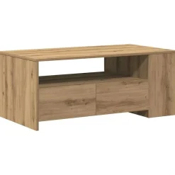 Salontafel Artisan Eiken 102 x 55 x 43,5 cm Bewerkt hout>vidaXL Online